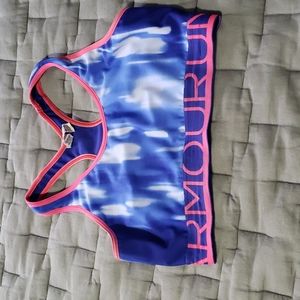 Under Armour Heat Gear sport bra M blue/red